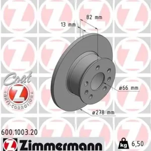 ZIMMERMANN Bremsscheibe (600.1003.20) KFZ-6962530 Billig